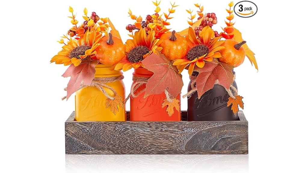 fall mason jar centerpieces