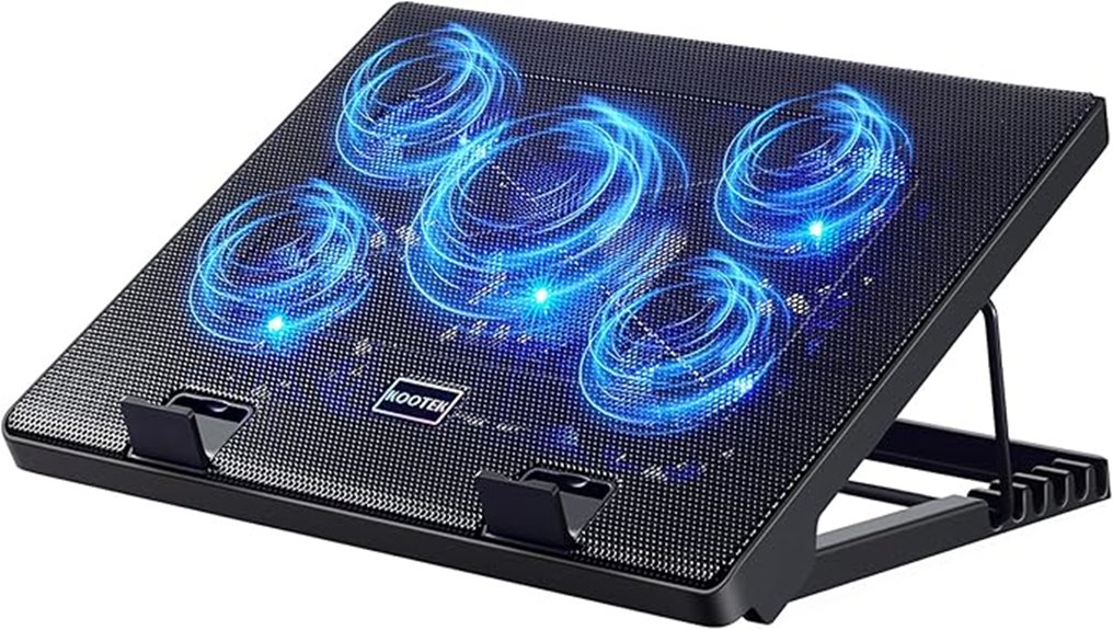 five fan adjustable cooling