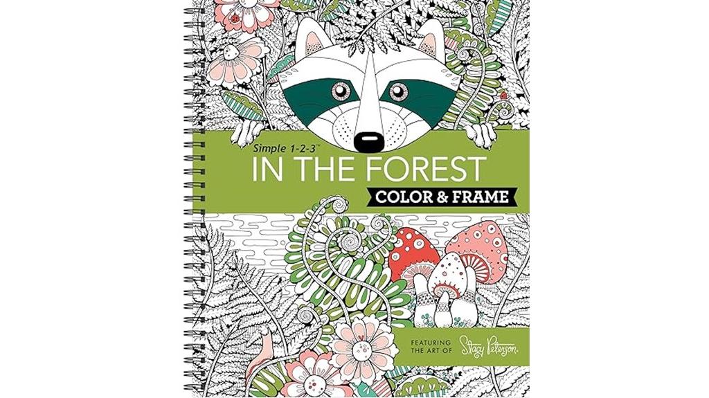 forest themed coloring book
