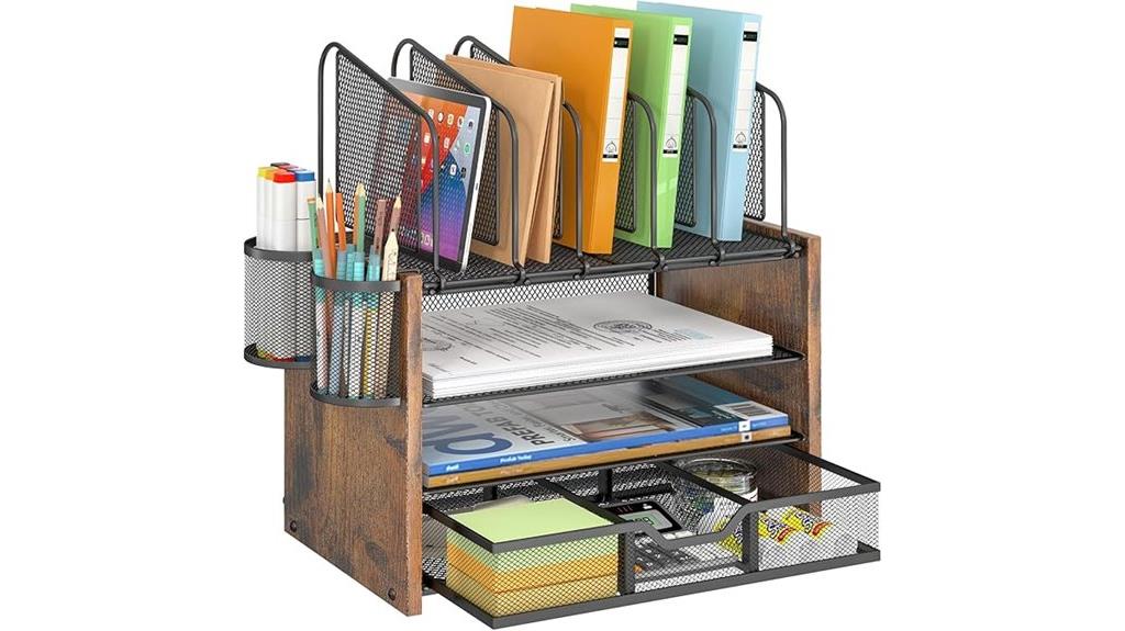four tier desk organizer