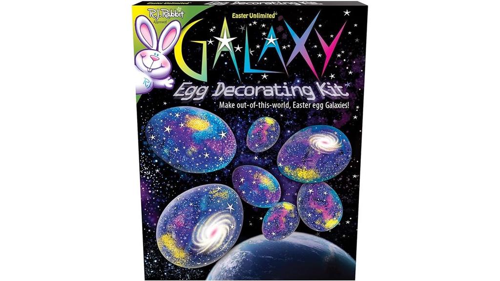 galaxy themed easter egg dye