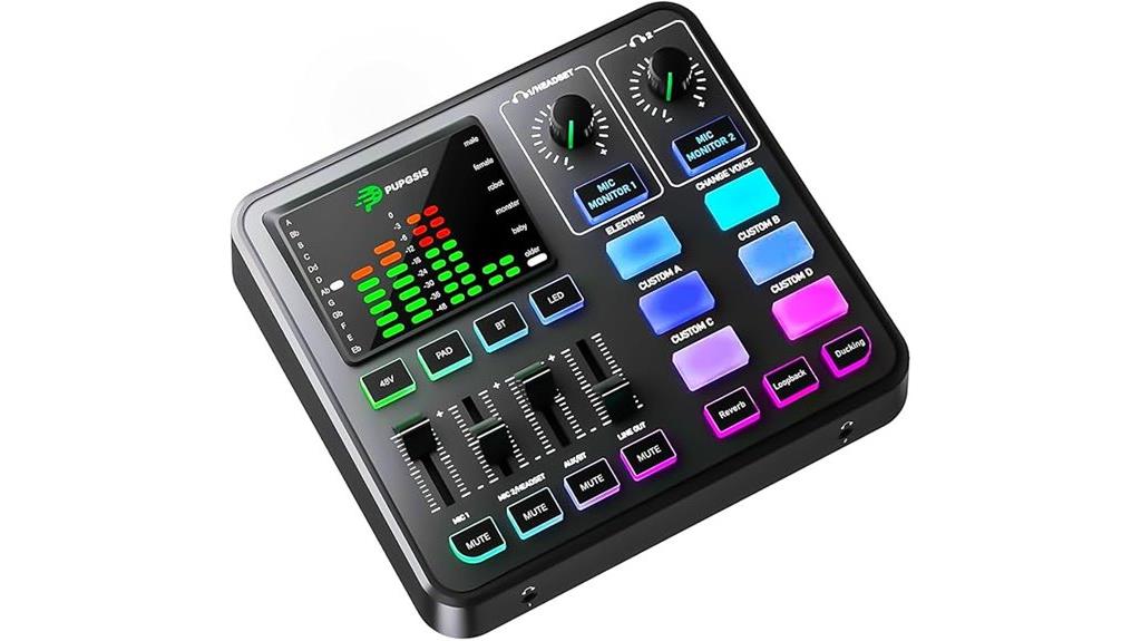 gaming audio mixer with effects