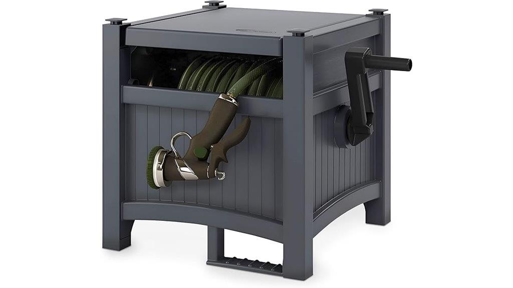 garden hose reel storage