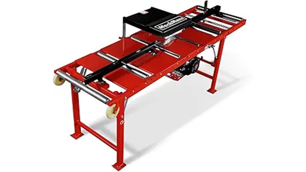 gasoline edger with workbench