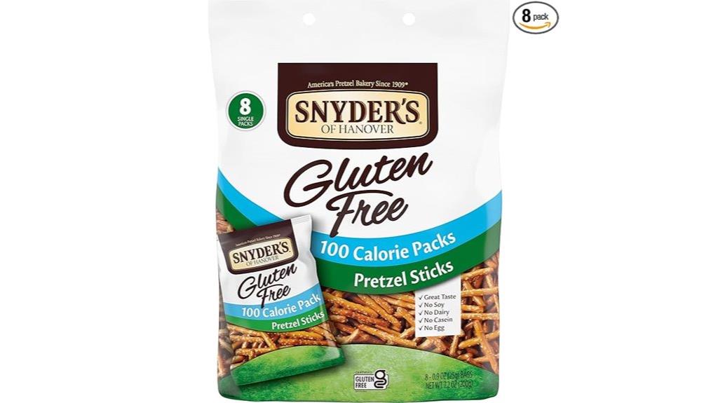 gluten free pretzel sticks pack