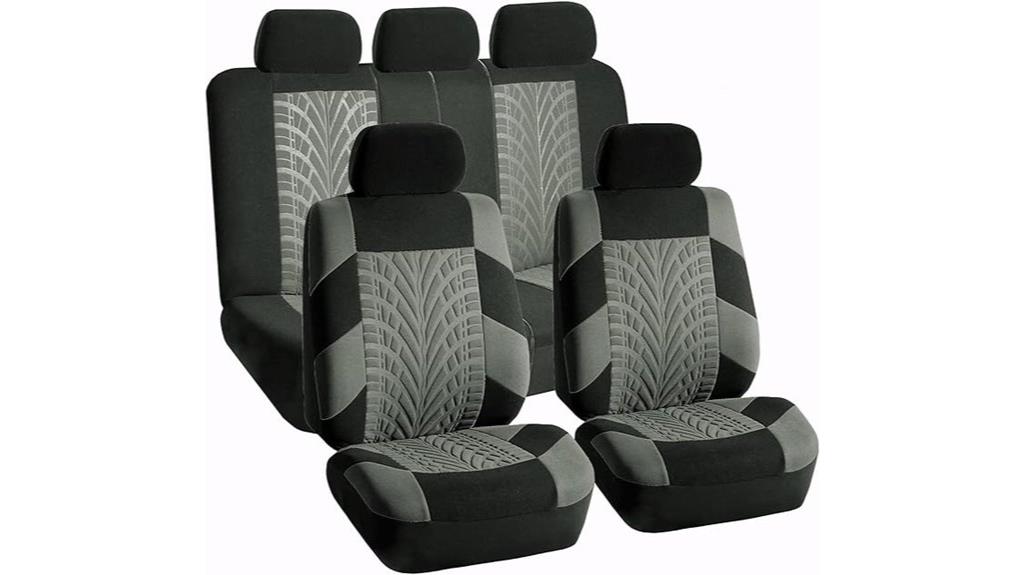 gray full seat cover set