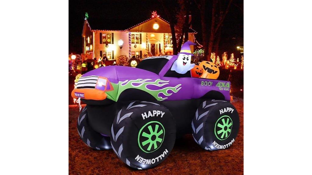 halloween inflatable monster truck