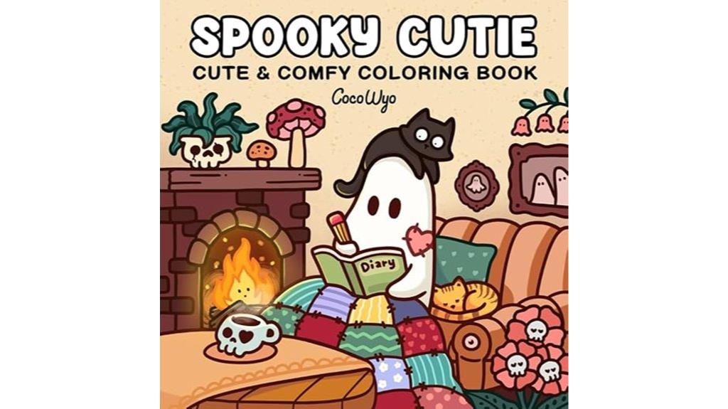 halloween themed adult coloring book