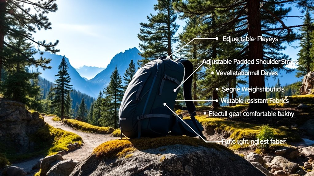 hiking backpack essential features