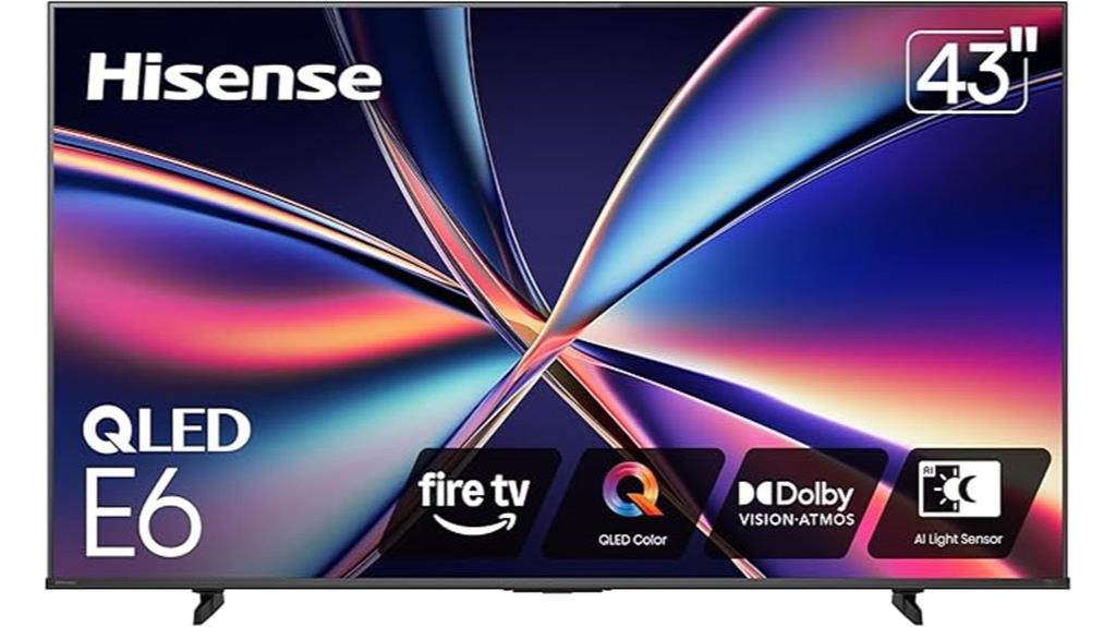 hisense 43 inch qled