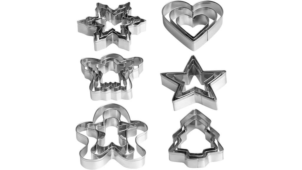 holiday baking cookie cutters