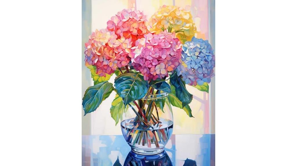 hydrangea diamond art kit