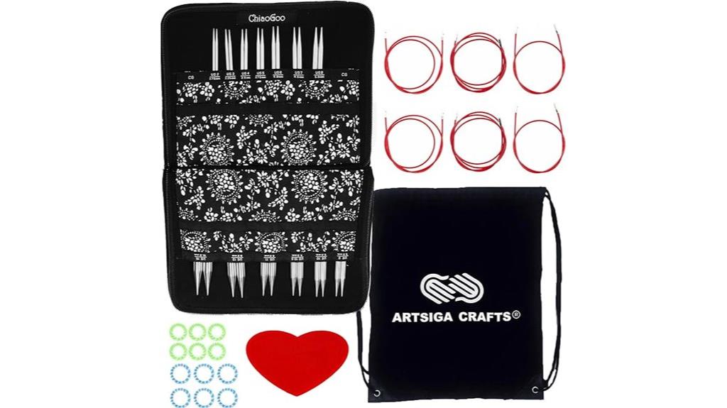 interchangeable lace needle set