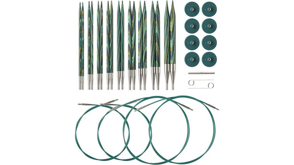 interchangeable wood knitting needles