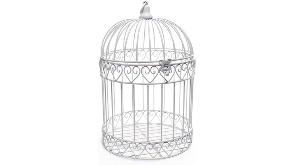 ivory birdcage wedding centerpiece