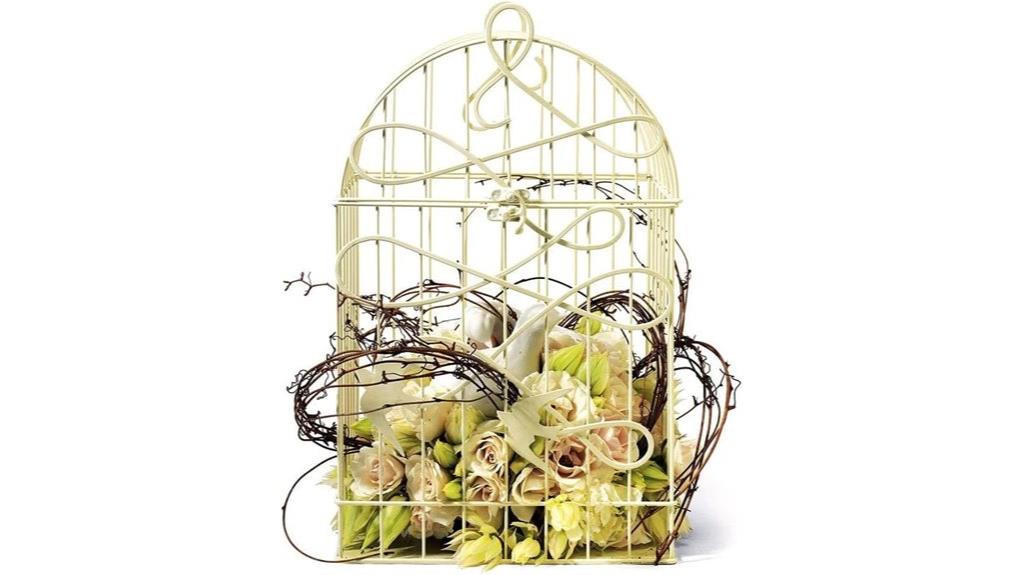ivory wedding birdcage well