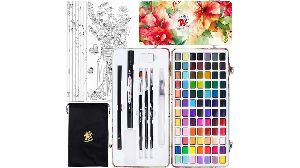 kids watercolor paint set