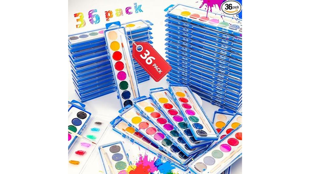 kids watercolor paint set