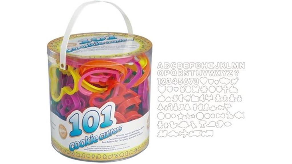 large 101 piece cookie cutter set