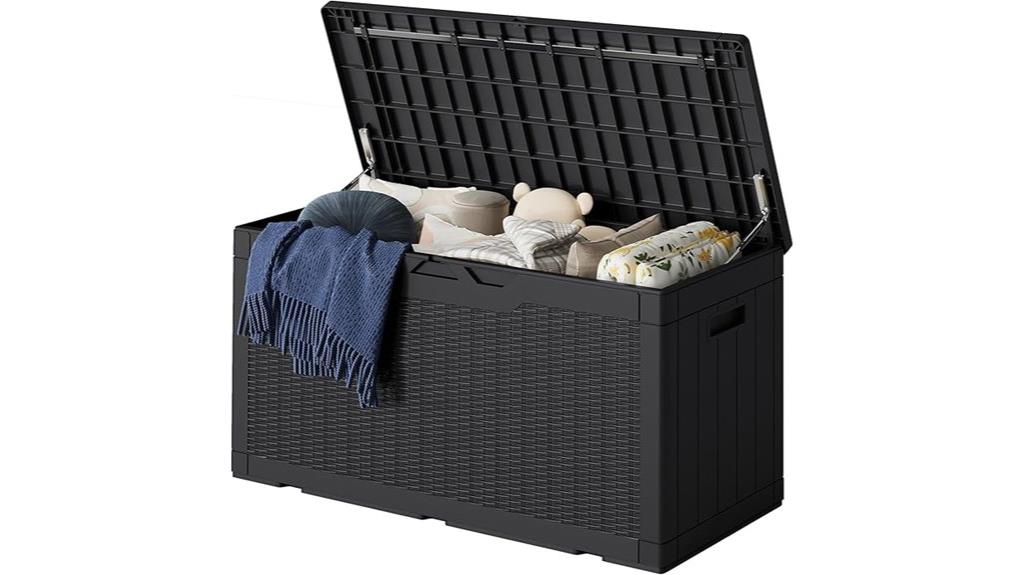 large outdoor resin storage box