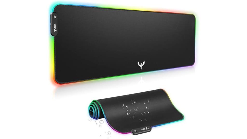 large rgb gaming mouse pad