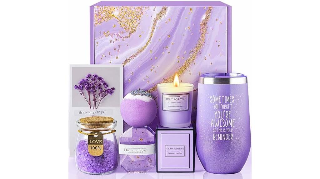 lavender spa gift basket