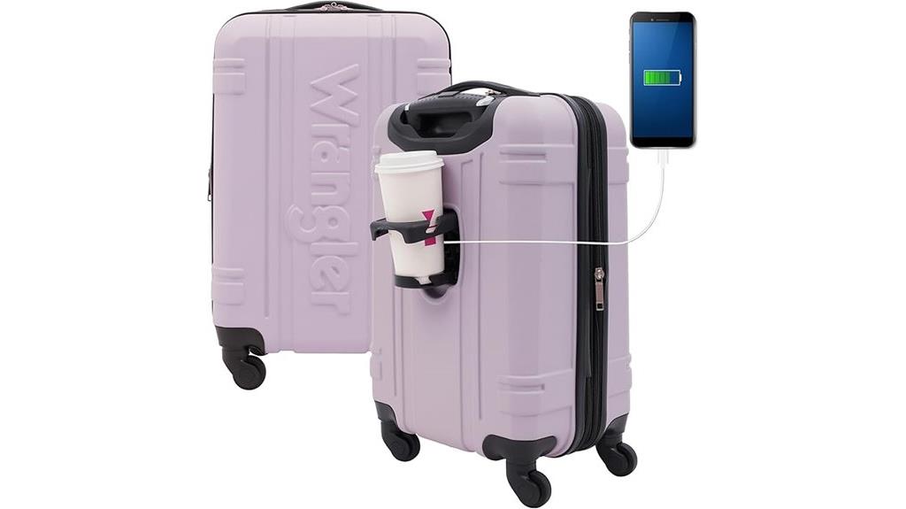 lilac astral hardside luggage