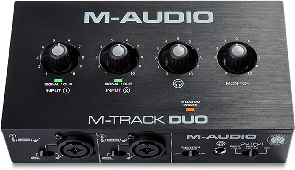 m audio duo usb interface