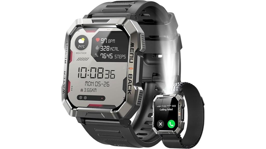 military smart watch features