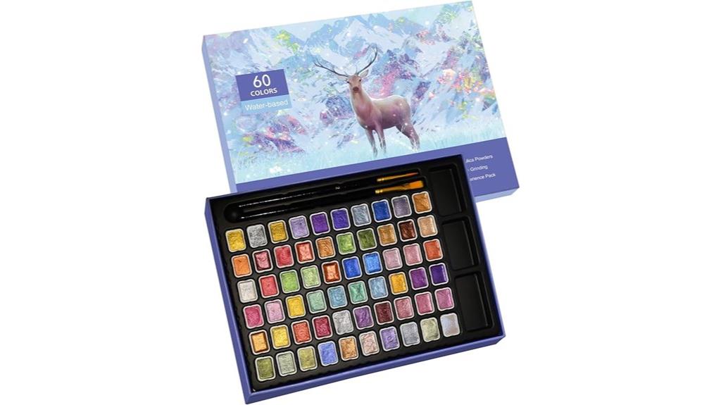mini glitter watercolor set