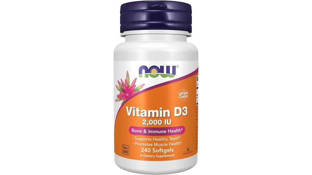 now vitamin d 3 softgels