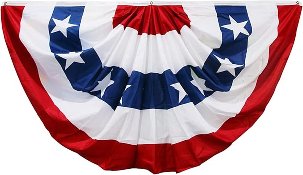 outdoor american flag bunting