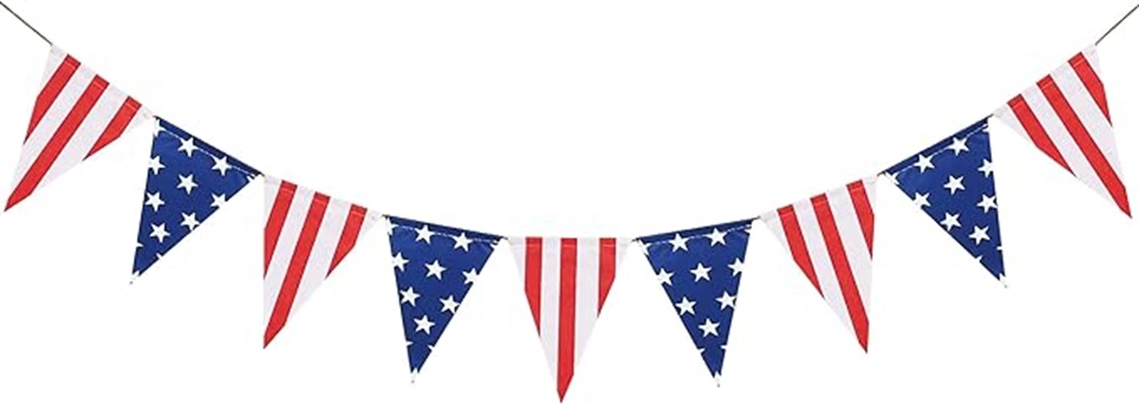 patriotic flag bunting garland