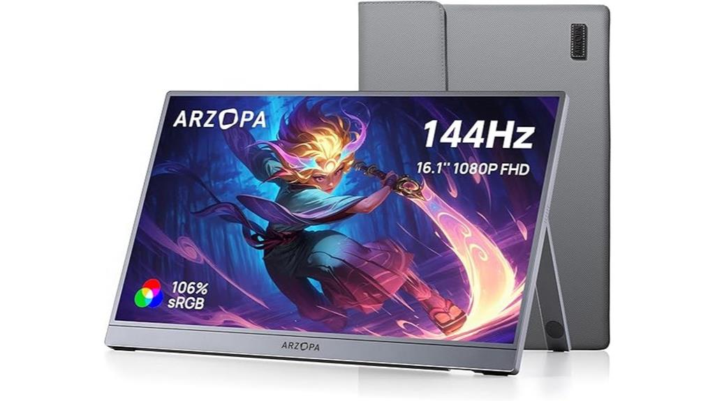 portable 144hz gaming monitor
