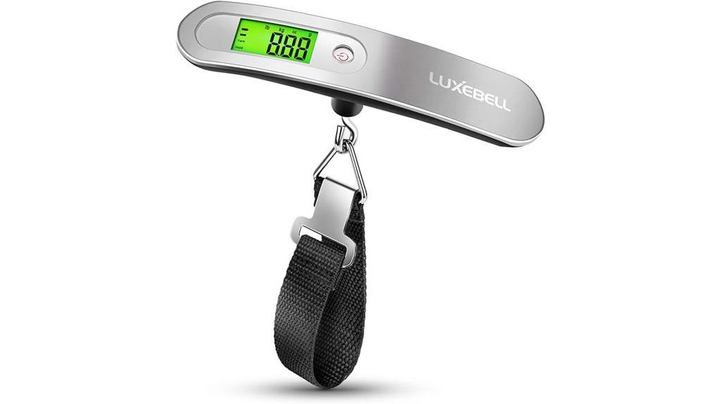 portable baggage weighing device