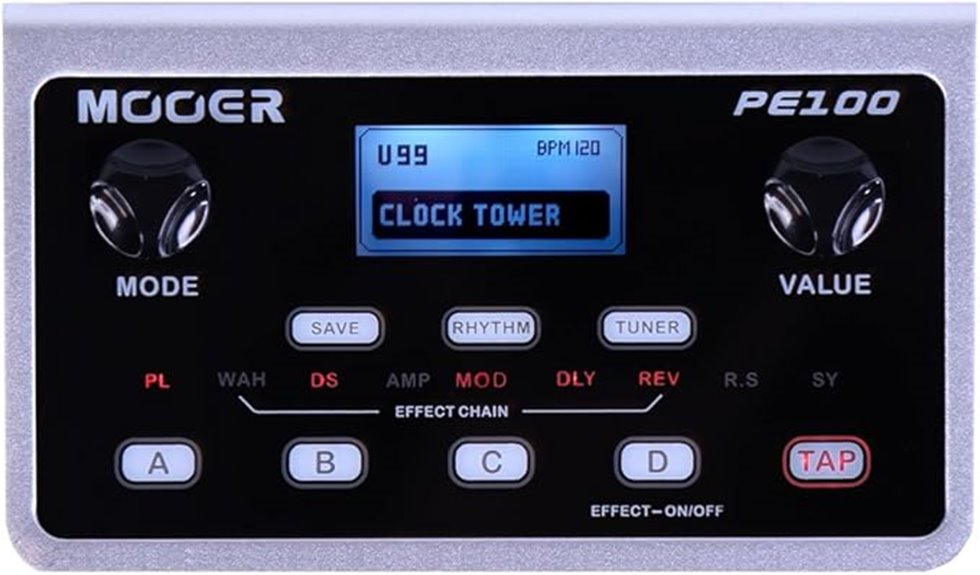 portable guitar effects pedal