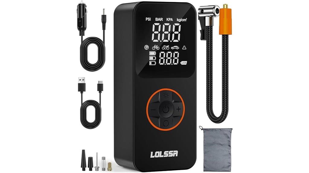 portable tire inflator battery