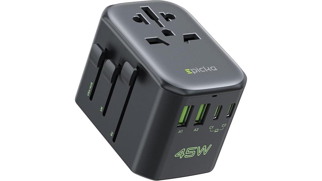 powerful european travel adapter