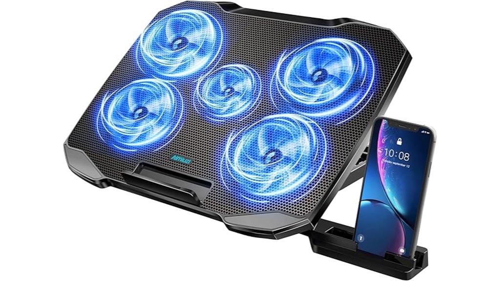 quiet adjustable laptop cooler