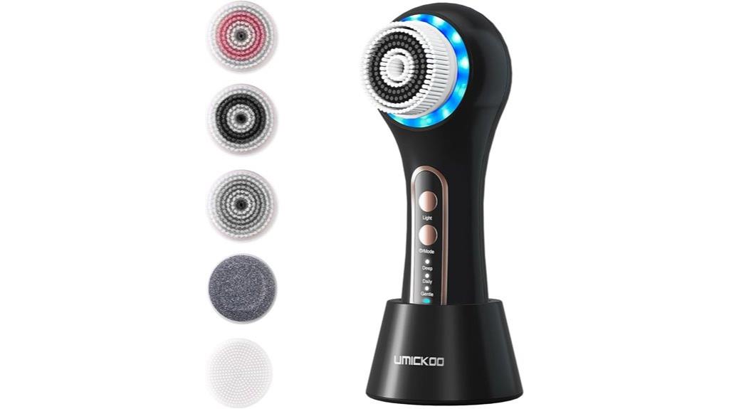 rechargeable waterproof facial brush