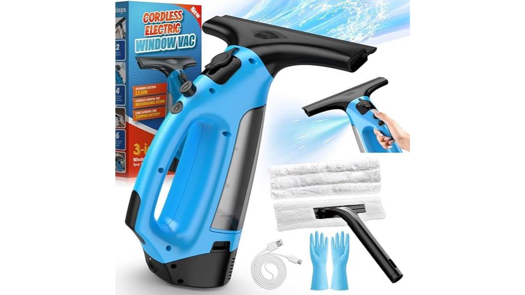 rechargeable window cleaning tool