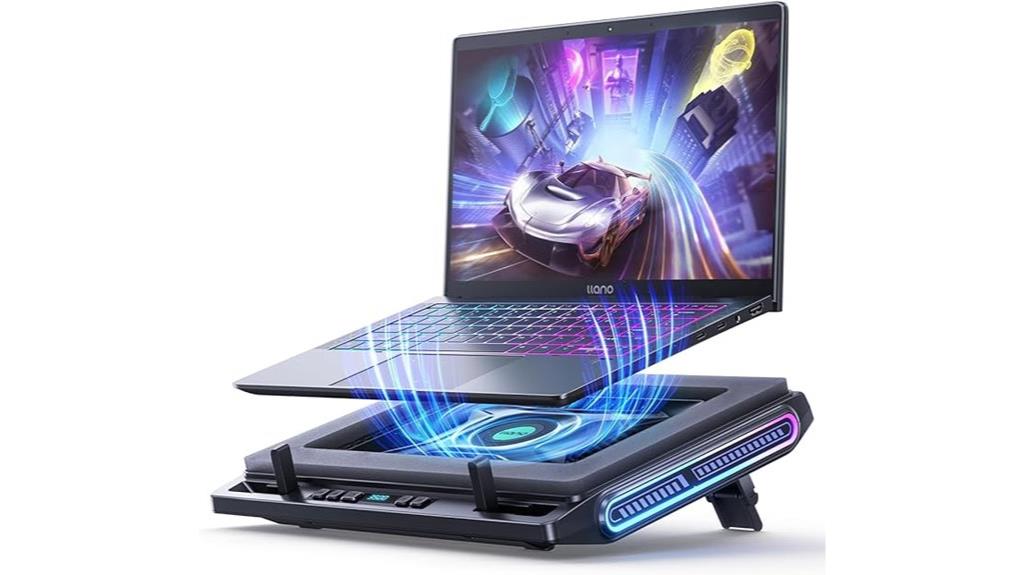 rgb cooling pad with turbo