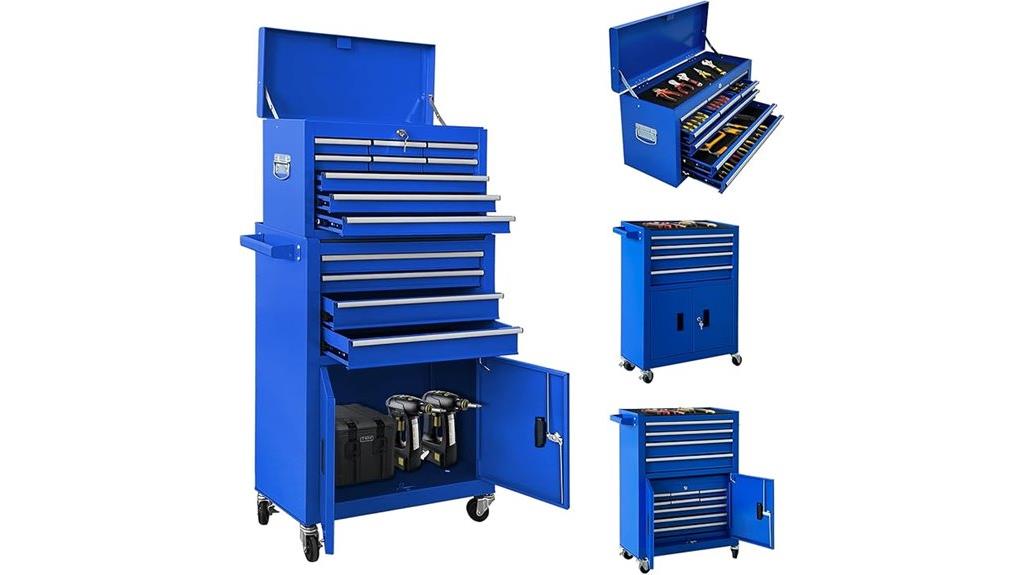 rolling metal toolbox chest