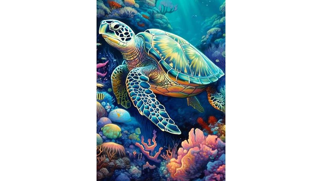 sea turtle diamond art kit