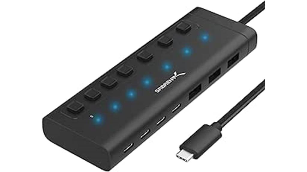 seven port usb c hub
