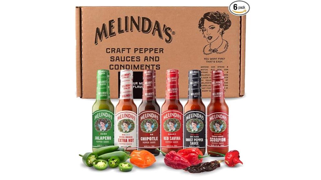 six 5 ounce pepper sauces