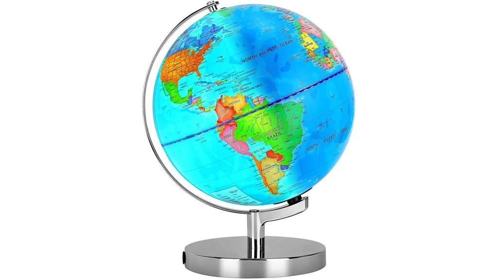 six in one illuminated globe