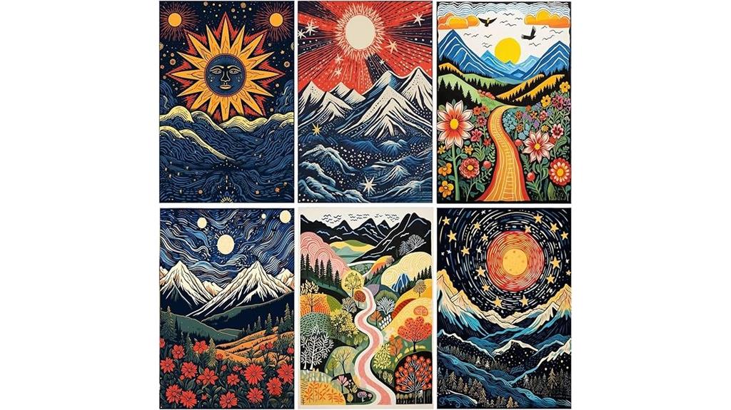 six pack landscape art
