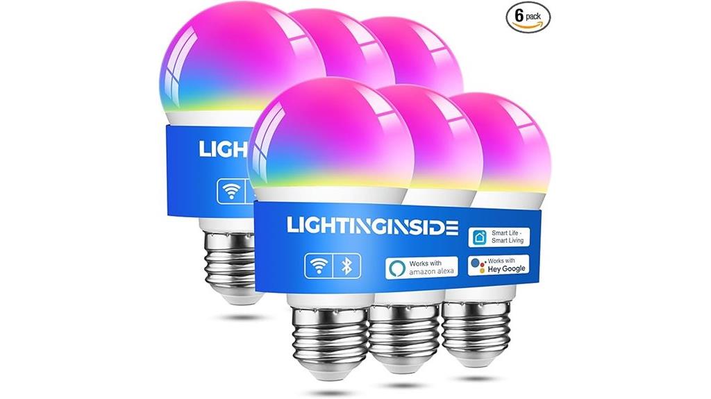 six pack smart light bulbs