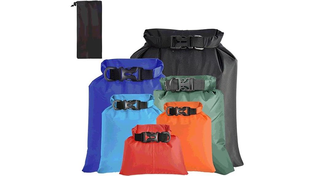 six waterproof kayak bags